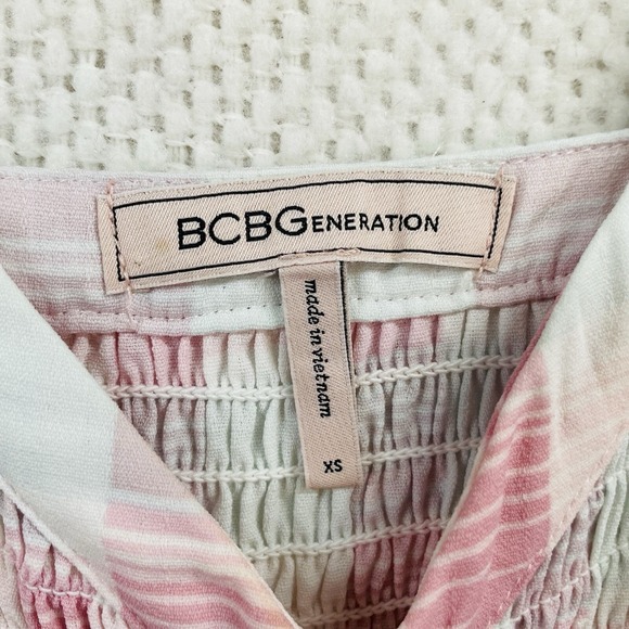 BCBGeneration Smocked Mini Dress Worn Avery Kristen Pohl General Hospital XS - Picture 4 of 9